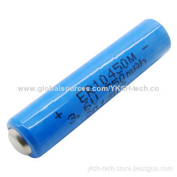 3.6V Li-SOCl2 Battery, ER AAA, 100mA Maximum Constant Current, 750mAh Rated CapacityNew